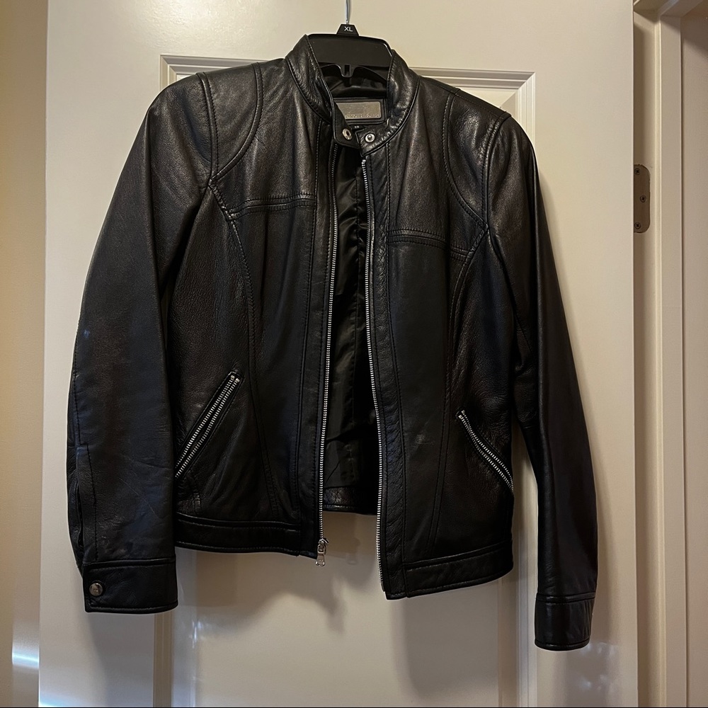 WILSONS LEATHER Genuine Butter Soft Black Leather Jacket